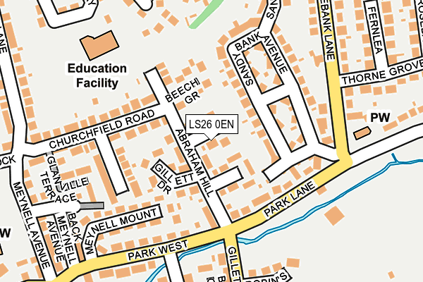 LS26 0EN map - OS OpenMap – Local (Ordnance Survey) LS26 0EN map - OS OpenMap – Local (Ordnance Survey)