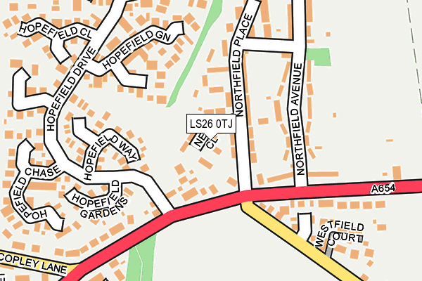 LS26 0TJ map - OS OpenMap – Local (Ordnance Survey) LS26 0TJ map - OS OpenMap – Local (Ordnance Survey)