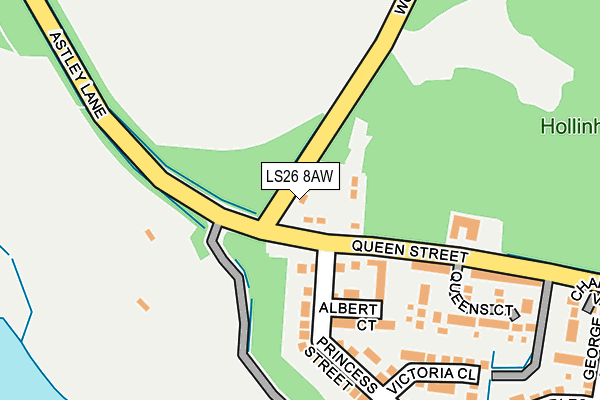 LS26 8AW map - OS OpenMap – Local (Ordnance Survey) LS26 8AW map - OS OpenMap – Local (Ordnance Survey)