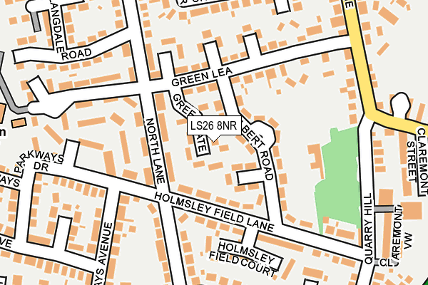 LS26 8NR map - OS OpenMap – Local (Ordnance Survey) LS26 8NR map - OS OpenMap – Local (Ordnance Survey)