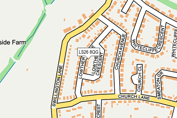LS26 8QG map - OS OpenMap – Local (Ordnance Survey) LS26 8QG map - OS OpenMap – Local (Ordnance Survey)