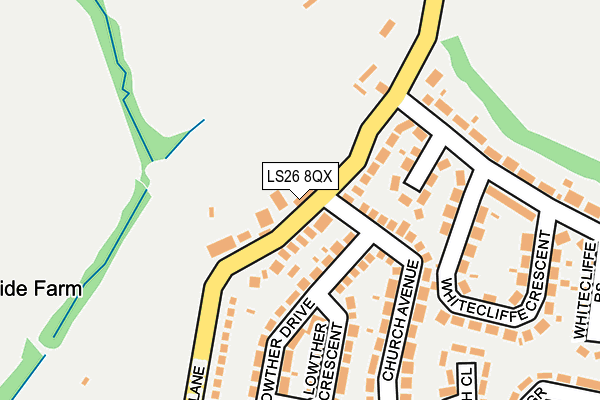 LS26 8QX map - OS OpenMap – Local (Ordnance Survey) LS26 8QX map - OS OpenMap – Local (Ordnance Survey)
