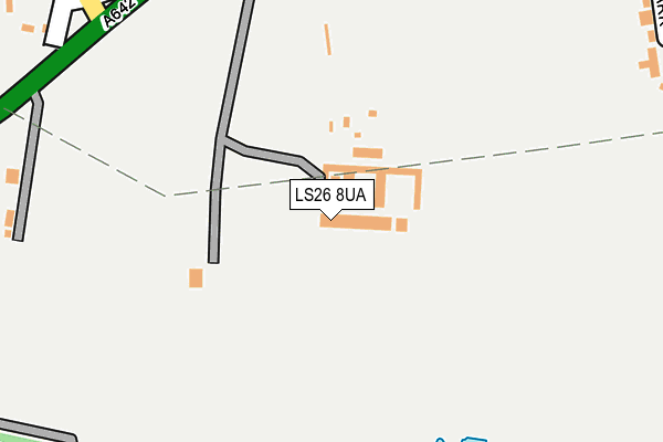 LS26 8UA map - OS OpenMap – Local (Ordnance Survey)