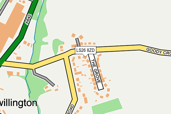 LS26 8ZD map - OS OpenMap – Local (Ordnance Survey) LS26 8ZD map - OS OpenMap – Local (Ordnance Survey)