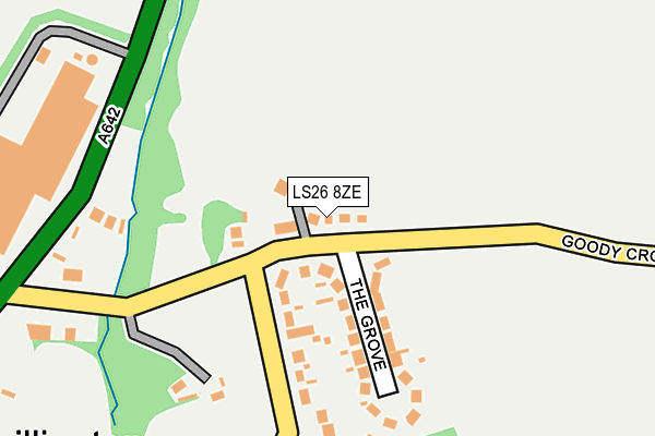 LS26 8ZE map - OS OpenMap – Local (Ordnance Survey) LS26 8ZE map - OS OpenMap – Local (Ordnance Survey)