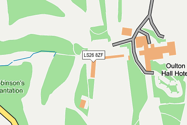 LS26 8ZF map - OS OpenMap – Local (Ordnance Survey) LS26 8ZF map - OS OpenMap – Local (Ordnance Survey)