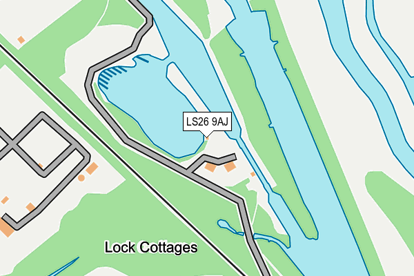 LS26 9AJ map - OS OpenMap – Local (Ordnance Survey) LS26 9AJ map - OS OpenMap – Local (Ordnance Survey)