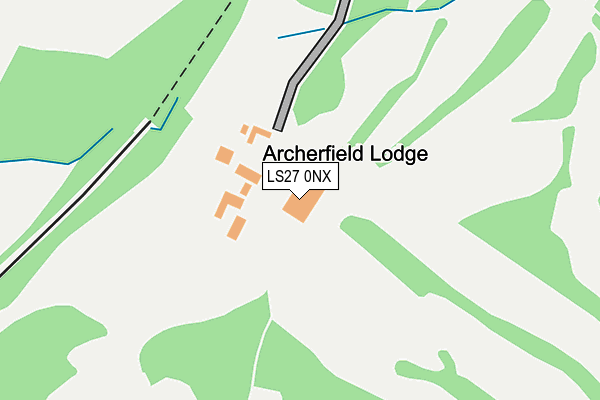 LS27 0NX map - OS OpenMap – Local (Ordnance Survey) LS27 0NX map - OS OpenMap – Local (Ordnance Survey)