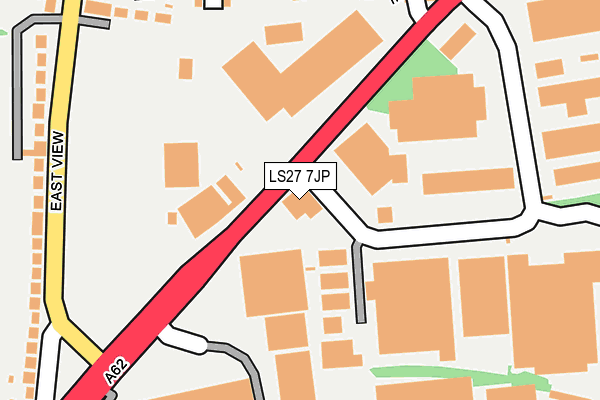LS27 7JP map - OS OpenMap – Local (Ordnance Survey) LS27 7JP map - OS OpenMap – Local (Ordnance Survey)