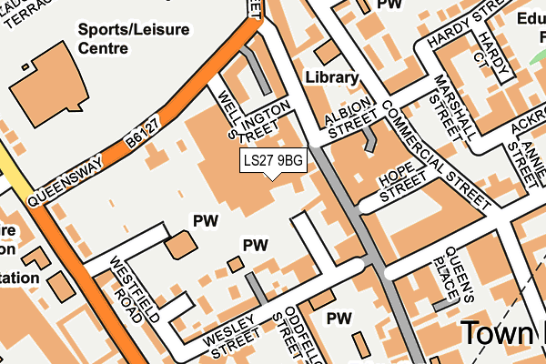 LS27 9BG map - OS OpenMap – Local (Ordnance Survey) LS27 9BG map - OS OpenMap – Local (Ordnance Survey)