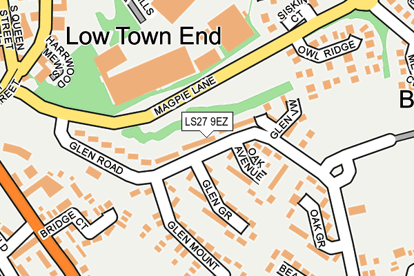 LS27 9EZ map - OS OpenMap – Local (Ordnance Survey) LS27 9EZ map - OS OpenMap – Local (Ordnance Survey)