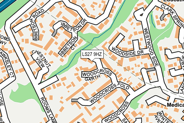 LS27 9HZ map - OS OpenMap – Local (Ordnance Survey) LS27 9HZ map - OS OpenMap – Local (Ordnance Survey)