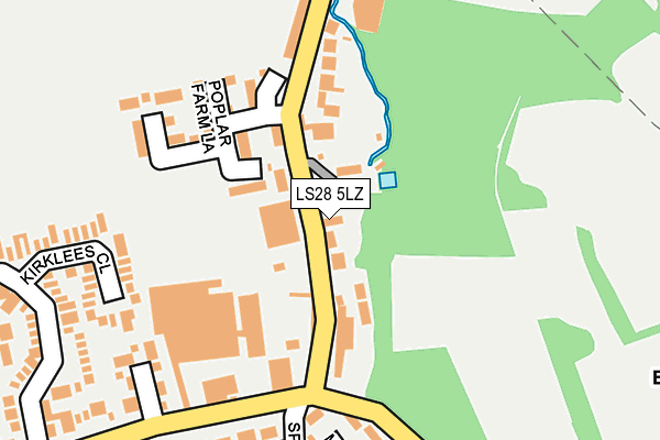 LS28 5LZ map - OS OpenMap – Local (Ordnance Survey) LS28 5LZ map - OS OpenMap – Local (Ordnance Survey)