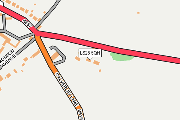 LS28 5QH map - OS OpenMap – Local (Ordnance Survey) LS28 5QH map - OS OpenMap – Local (Ordnance Survey)