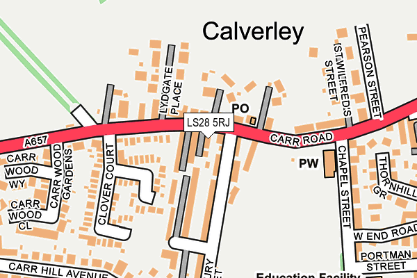 LS28 5RJ map - OS OpenMap – Local (Ordnance Survey) LS28 5RJ map - OS OpenMap – Local (Ordnance Survey)