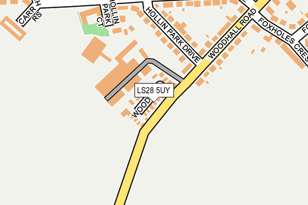 LS28 5UY map - OS OpenMap – Local (Ordnance Survey) LS28 5UY map - OS OpenMap – Local (Ordnance Survey)