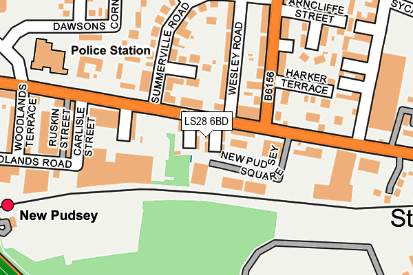 LS28 6BD map - OS OpenMap – Local (Ordnance Survey) LS28 6BD map - OS OpenMap – Local (Ordnance Survey)