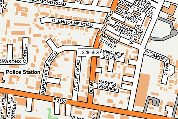 LS28 6BG map - OS OpenMap – Local (Ordnance Survey) LS28 6BG map - OS OpenMap – Local (Ordnance Survey)