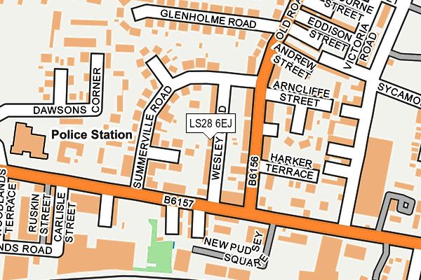 LS28 6EJ map - OS OpenMap – Local (Ordnance Survey) LS28 6EJ map - OS OpenMap – Local (Ordnance Survey)