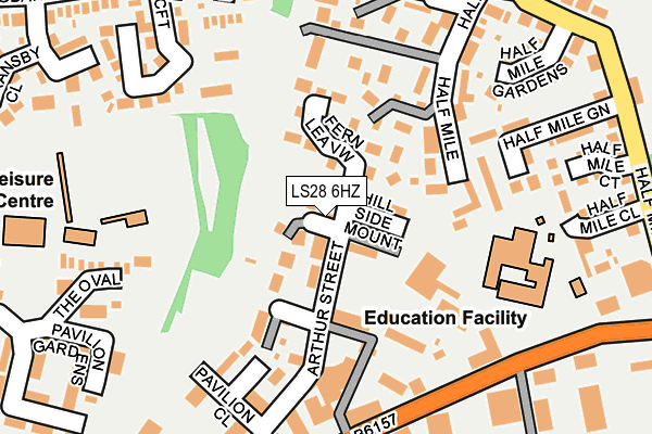 LS28 6HZ map - OS OpenMap – Local (Ordnance Survey) LS28 6HZ map - OS OpenMap – Local (Ordnance Survey)