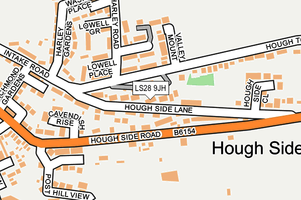 LS28 9JH map - OS OpenMap – Local (Ordnance Survey) LS28 9JH map - OS OpenMap – Local (Ordnance Survey)