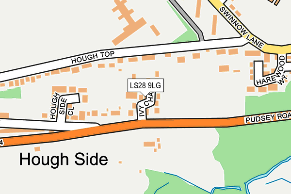 LS28 9LG map - OS OpenMap – Local (Ordnance Survey) LS28 9LG map - OS OpenMap – Local (Ordnance Survey)