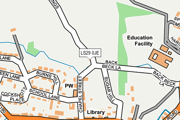 LS29 0JE map - OS OpenMap – Local (Ordnance Survey) LS29 0JE map - OS OpenMap – Local (Ordnance Survey)