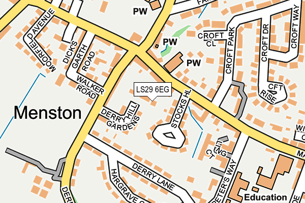LS29 6EG map - OS OpenMap – Local (Ordnance Survey) LS29 6EG map - OS OpenMap – Local (Ordnance Survey)