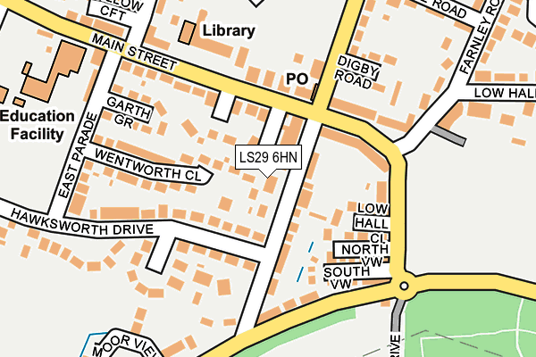 LS29 6HN map - OS OpenMap – Local (Ordnance Survey) LS29 6HN map - OS OpenMap – Local (Ordnance Survey)