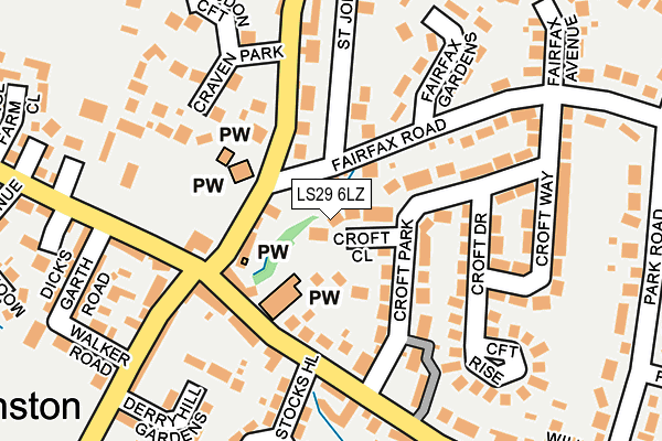 LS29 6LZ map - OS OpenMap – Local (Ordnance Survey) LS29 6LZ map - OS OpenMap – Local (Ordnance Survey)