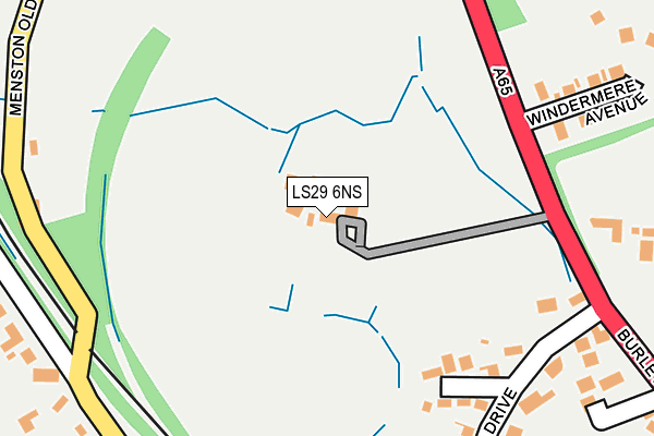LS29 6NS map - OS OpenMap – Local (Ordnance Survey) LS29 6NS map - OS OpenMap – Local (Ordnance Survey)