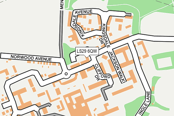LS29 6QW map - OS OpenMap – Local (Ordnance Survey) LS29 6QW map - OS OpenMap – Local (Ordnance Survey)