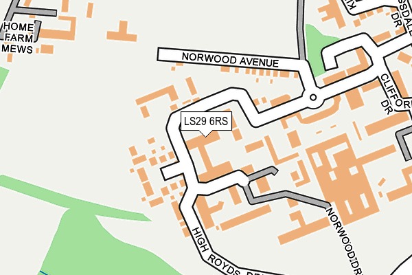 LS29 6RS map - OS OpenMap – Local (Ordnance Survey) LS29 6RS map - OS OpenMap – Local (Ordnance Survey)