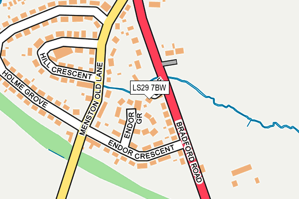 LS29 7BW map - OS OpenMap – Local (Ordnance Survey) LS29 7BW map - OS OpenMap – Local (Ordnance Survey)