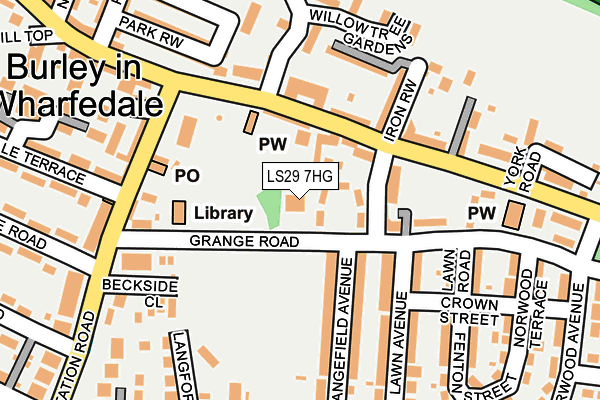 LS29 7HG map - OS OpenMap – Local (Ordnance Survey) LS29 7HG map - OS OpenMap – Local (Ordnance Survey)