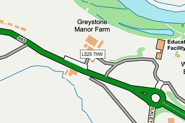 LS29 7HW map - OS OpenMap – Local (Ordnance Survey) LS29 7HW map - OS OpenMap – Local (Ordnance Survey)