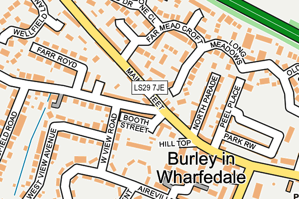 LS29 7JE map - OS OpenMap – Local (Ordnance Survey) LS29 7JE map - OS OpenMap – Local (Ordnance Survey)