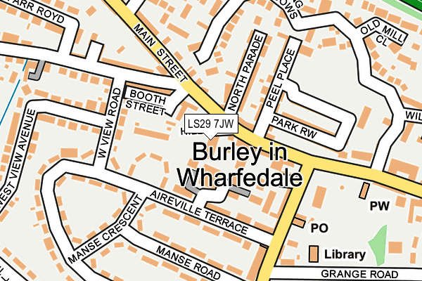LS29 7JW map - OS OpenMap – Local (Ordnance Survey) LS29 7JW map - OS OpenMap – Local (Ordnance Survey)