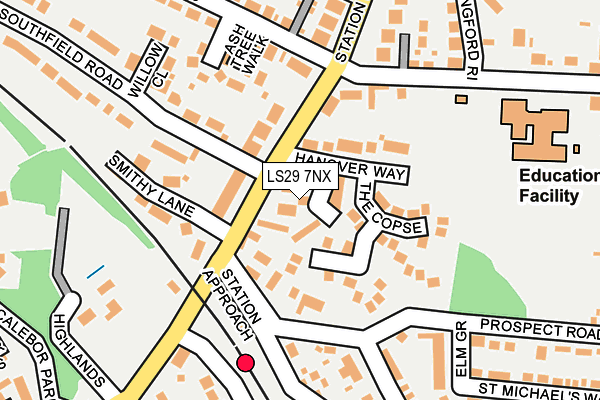 LS29 7NX map - OS OpenMap – Local (Ordnance Survey) LS29 7NX map - OS OpenMap – Local (Ordnance Survey)