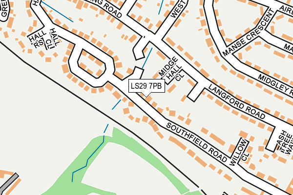 LS29 7PB map - OS OpenMap – Local (Ordnance Survey) LS29 7PB map - OS OpenMap – Local (Ordnance Survey)