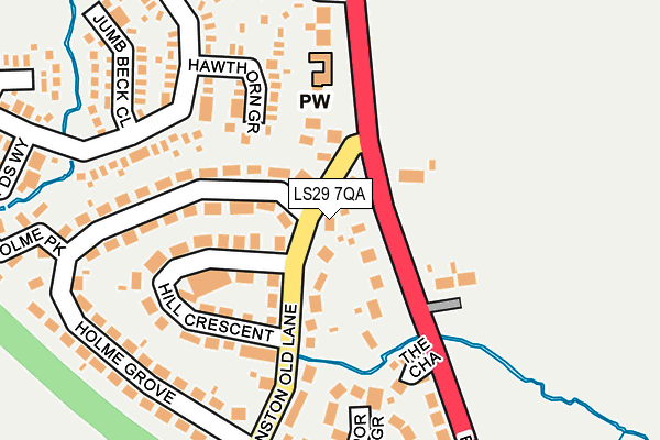 LS29 7QA map - OS OpenMap – Local (Ordnance Survey) LS29 7QA map - OS OpenMap – Local (Ordnance Survey)