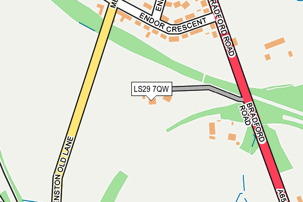 LS29 7QW map - OS OpenMap – Local (Ordnance Survey) LS29 7QW map - OS OpenMap – Local (Ordnance Survey)