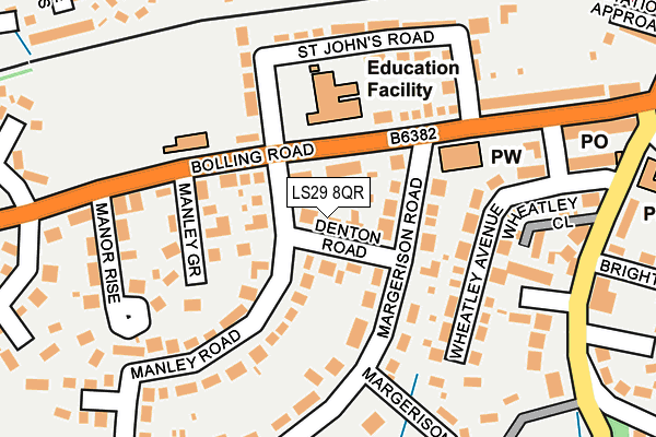 LS29 8QR map - OS OpenMap – Local (Ordnance Survey) LS29 8QR map - OS OpenMap – Local (Ordnance Survey)