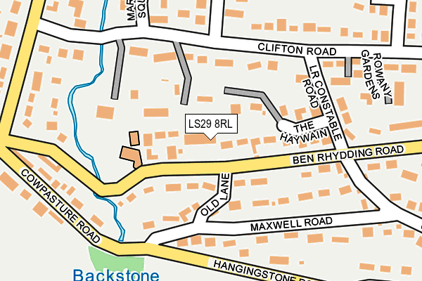 LS29 8RL map - OS OpenMap – Local (Ordnance Survey) LS29 8RL map - OS OpenMap – Local (Ordnance Survey)