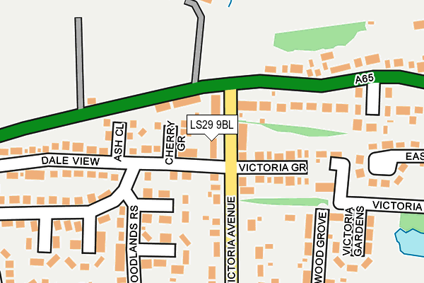 LS29 9BL map - OS OpenMap – Local (Ordnance Survey) LS29 9BL map - OS OpenMap – Local (Ordnance Survey)