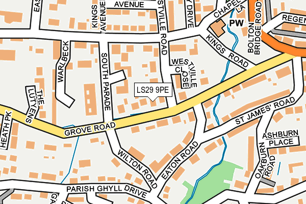 LS29 9PE map - OS OpenMap – Local (Ordnance Survey) LS29 9PE map - OS OpenMap – Local (Ordnance Survey)