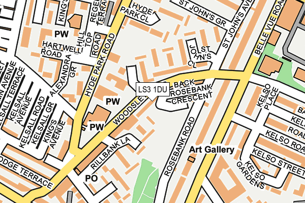 LS3 1DU map - OS OpenMap – Local (Ordnance Survey) LS3 1DU map - OS OpenMap – Local (Ordnance Survey)