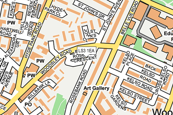 LS3 1EA map - OS OpenMap – Local (Ordnance Survey) LS3 1EA map - OS OpenMap – Local (Ordnance Survey)