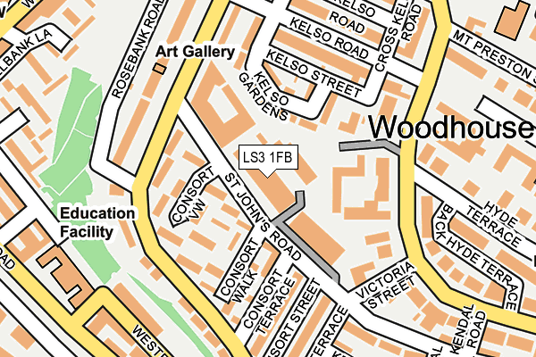 LS3 1FB map - OS OpenMap – Local (Ordnance Survey) LS3 1FB map - OS OpenMap – Local (Ordnance Survey)