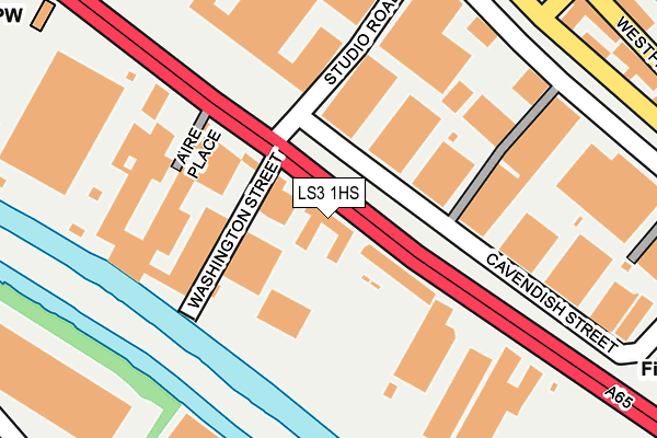 LS3 1HS map - OS OpenMap – Local (Ordnance Survey) LS3 1HS map - OS OpenMap – Local (Ordnance Survey)